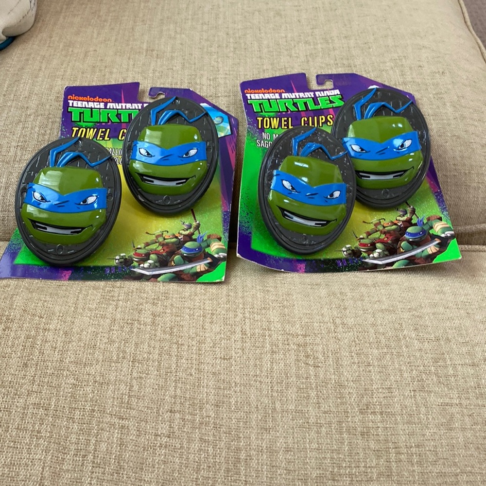 Teenage Mutant Ninja Turtles Towel Clips Set of Two